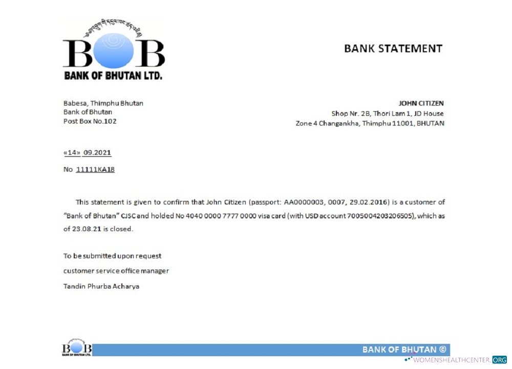 Download Bhutan Bank of Bhutan closure reference Photoshop template